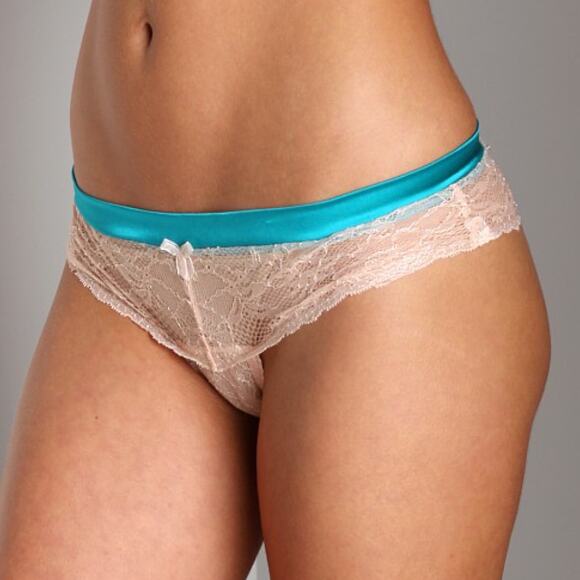 NEW Mimi Holliday L Boyshort Panty Damaris Thong Underwear Lace Lingerie Keyhole - Picture 1 of 12
